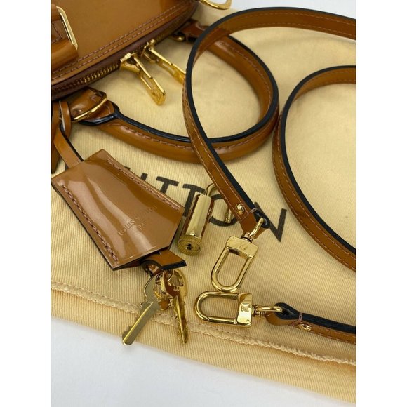 LOUIS VUITTON Alma BB Monogram Vernis Rose Velours  Hand Shoulder Bag - Picture 8 of 12